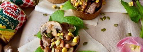 мини-тарты с салатом из индейки и овощей. Шаг 15