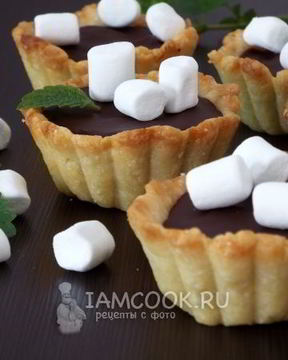 Мини-тарты с шоколадом