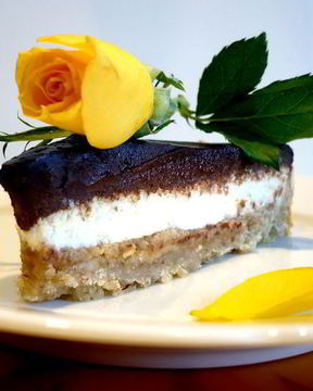 Шоколадно-арахисовый тарт