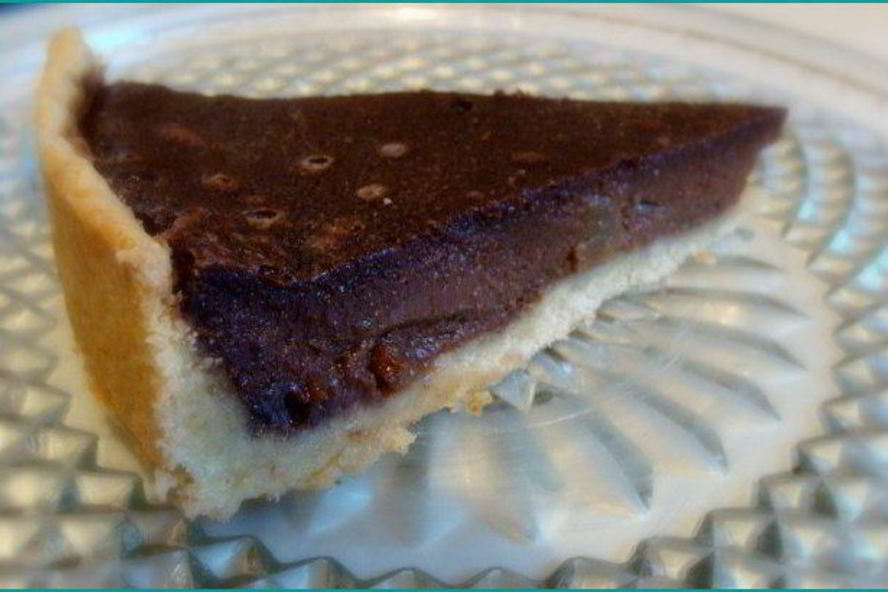 Рецепт шоколадный тарт с грушами и карамелью