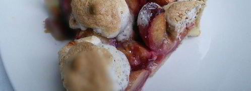 сливовый тарт с ореховым безе. Шаг 13