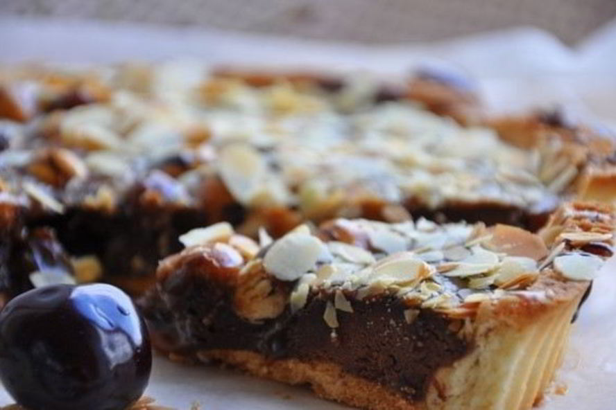 Рецепт тарт брауни с фундуком и карамелью