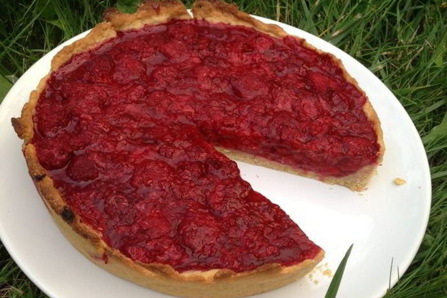 Рецепт тарт из малины