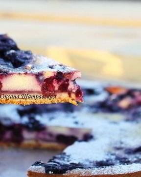 Тарт с черникой