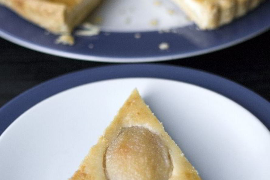 Рецепт тарт с грушей, творогом и ванилью