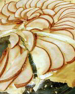 Тарт с камамбером и грушей