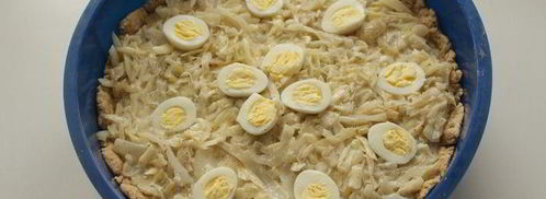 тарт с капустой и перепелиными яйцами. Шаг 8