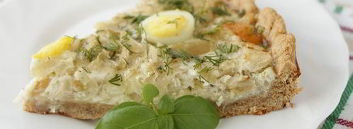 тарт с капустой и перепелиными яйцами. Шаг 10