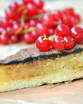 Тарт с миндальным кремом и шоколадом