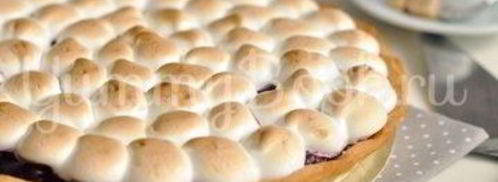 тарт с вишней и меренгой. Шаг 18