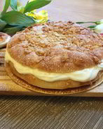 Тарт Тропезьен с творожным кремом