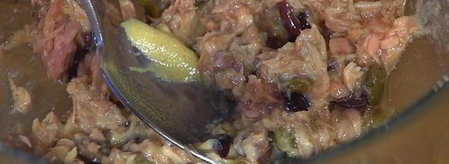 тартин с запеченным сладким перцем и тунцом. Шаг 9