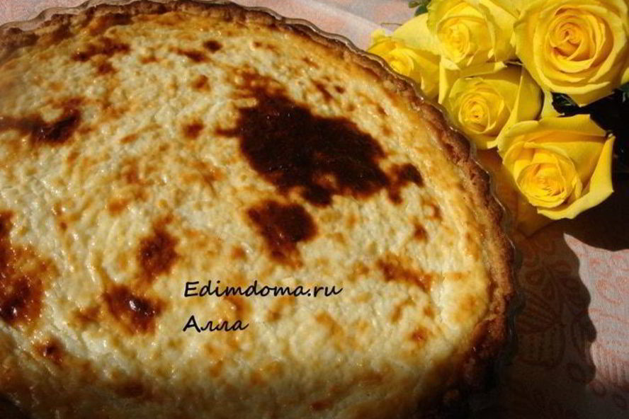 Рецепт творожно-кокосовый тарт