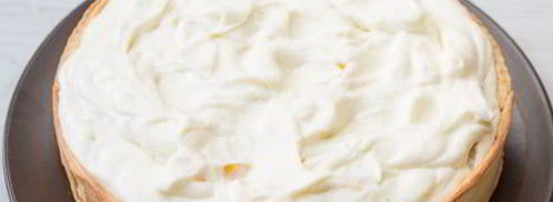 творожный тарт с персиками. Шаг 17