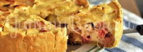 яблочный тарт с ревенем. Шаг 11