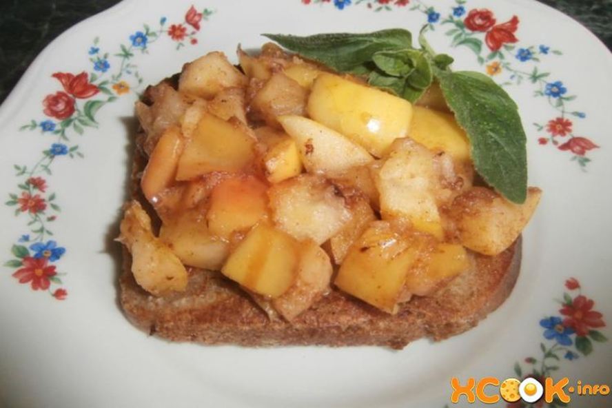 Рецепт французские тосты с яблоками