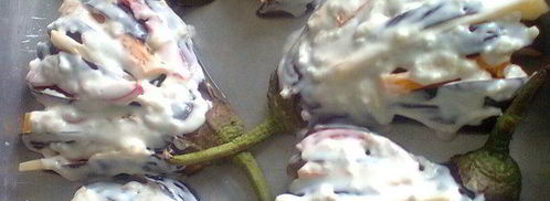 веер из баклажан. Шаг 3