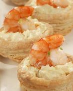 Волованы с креветками