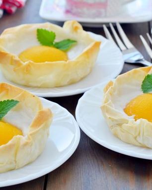 Постный десерт яичница