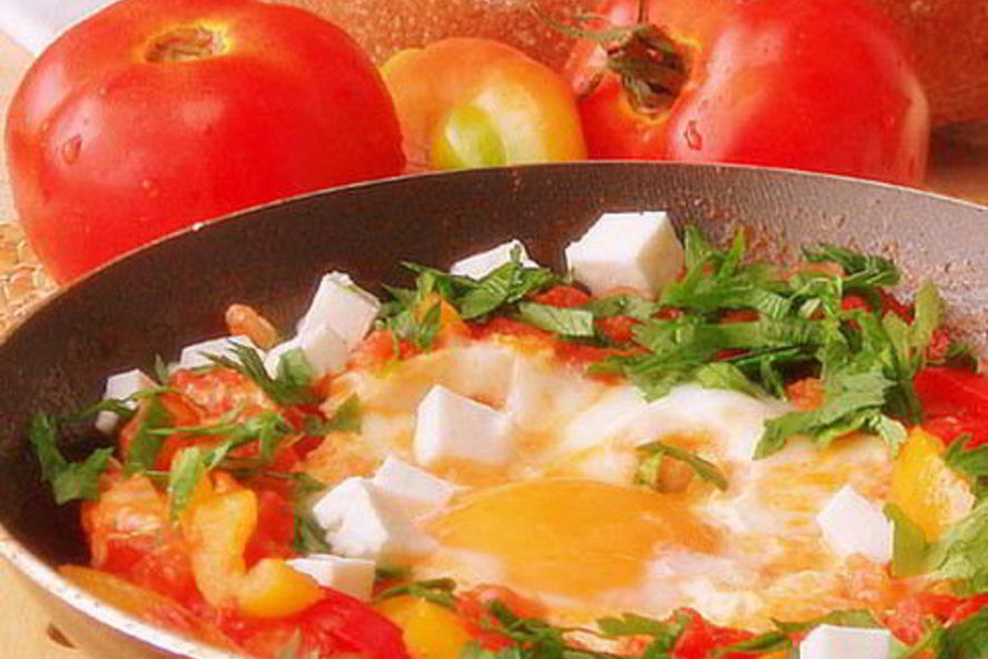 Рецепт шакшука с сыром фета