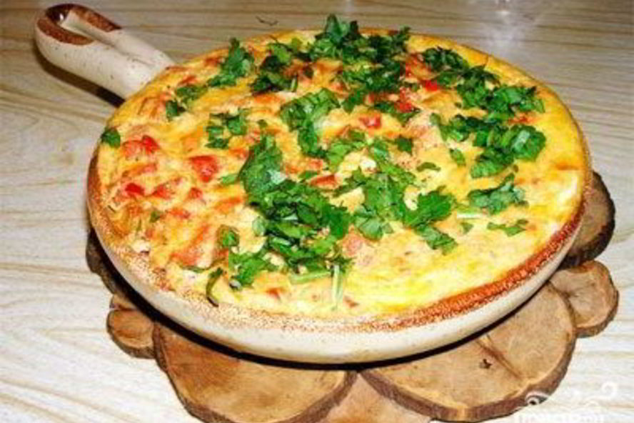 Рецепт яичница по-болгарски