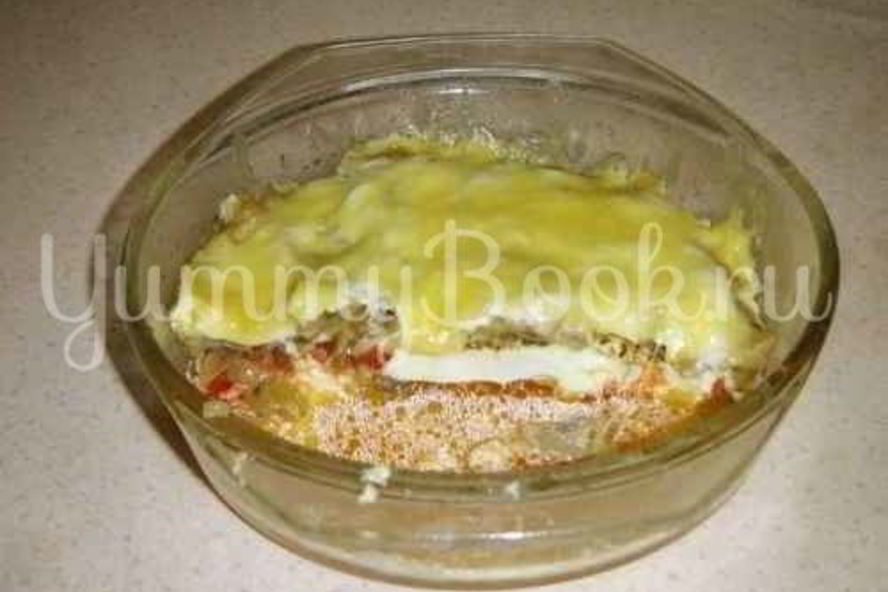 Рецепт яичница с грибами