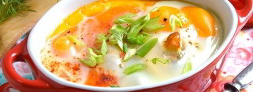 яичница с картофелем и беконом в духовке. Шаг 8