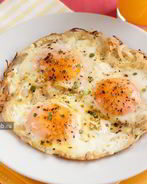 Яичница с луком