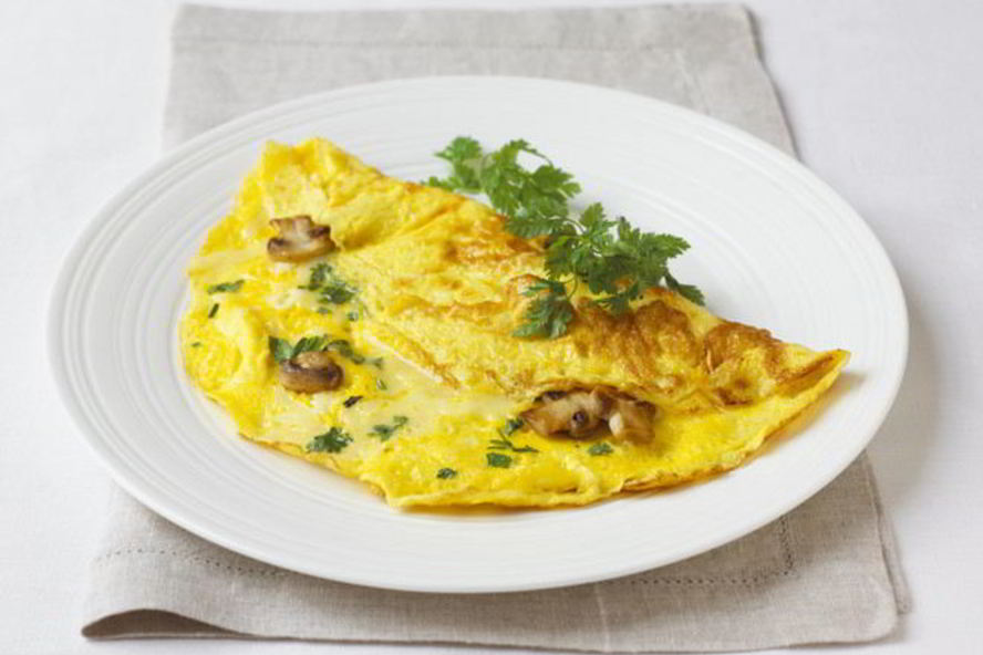 Рецепт яичница с молоком