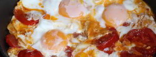 яичница с помидорами и чесноком. Шаг 6