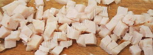 яичница с ветчиной и грибами запеченная в помидорах. Шаг 5