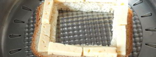 яичница в бутерброде. Шаг 2