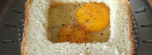 яичница в бутерброде. Шаг 4