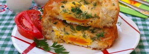 яичница в бутерброде. Шаг 7