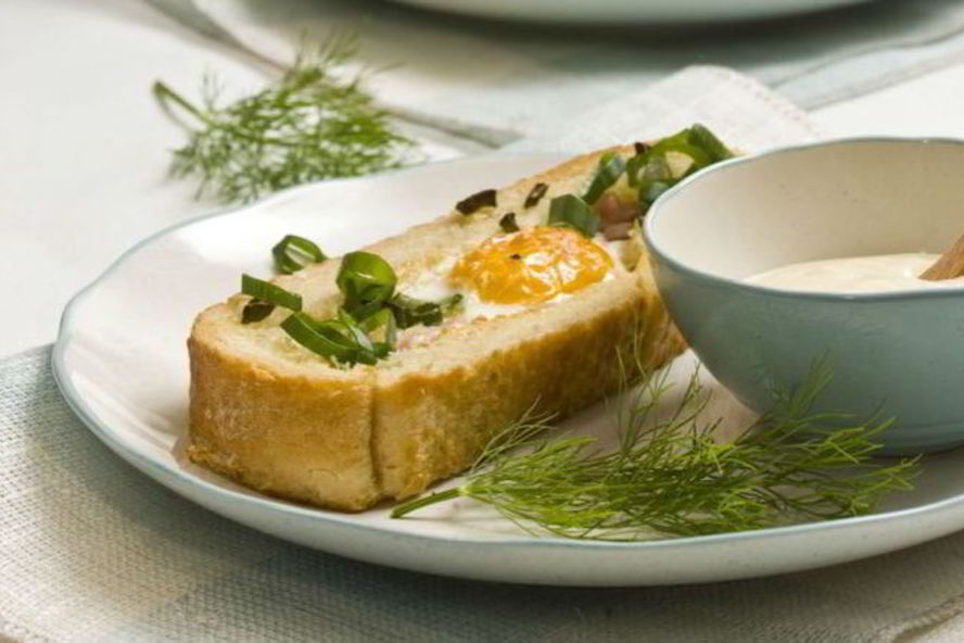 Рецепт яичница в чиабатте