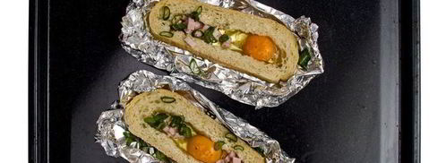 яичница в чиабатте. Шаг 3