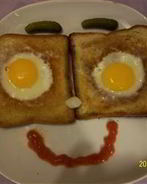 Яичница в хлебе