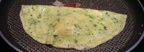 яичница в шпинатных блинчиках. Шаг 5