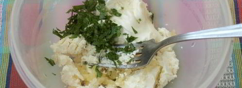 закуска из баклажанов с фетой и овощной сальсой. Шаг 5