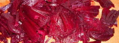 закуска из свеклы с овощами и черной фасолью. Шаг 2