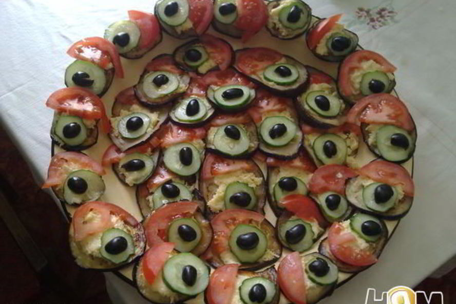 Рецепт закуски павлиньего хвоста