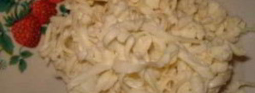 закуска снеговики из сыра. Шаг 2