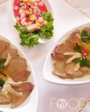 Заливное из говяжьего языка