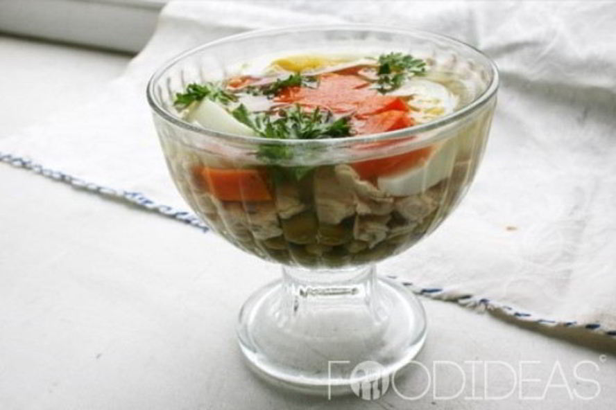 Рецепт заливное из курицы