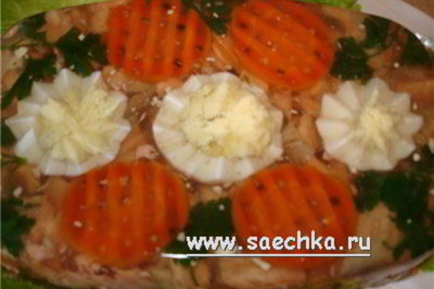 Рецепт заливное из семги