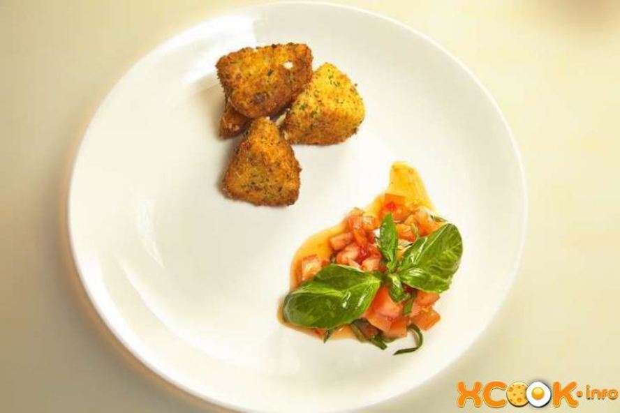 Рецепт жареный сулугуни с помидорами