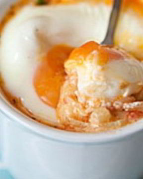 Овощной жульен с сыром и яйцом