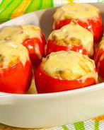 Помидоры, запеченные с жюльеном