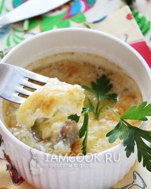 Жульен из белых грибов