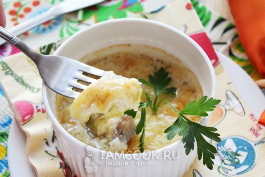 Рецепт жульен из белых грибов